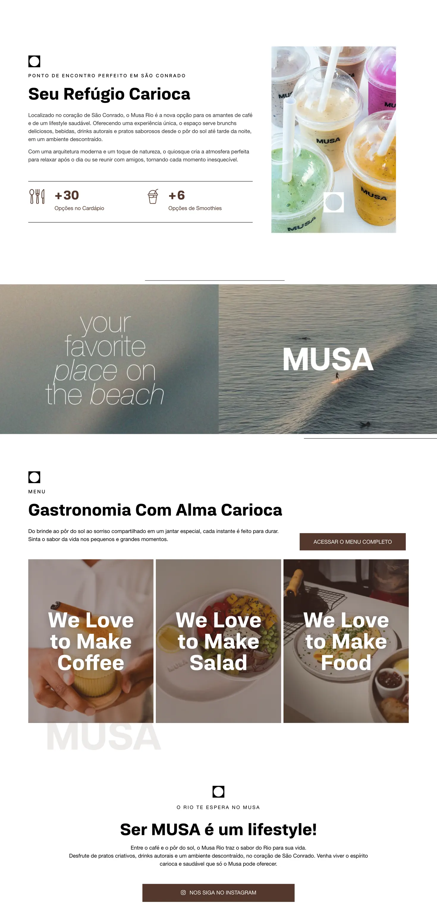 Site do MUSA Rio criado pela L’Atelier 54 — parte 2 de 3 da página inicial