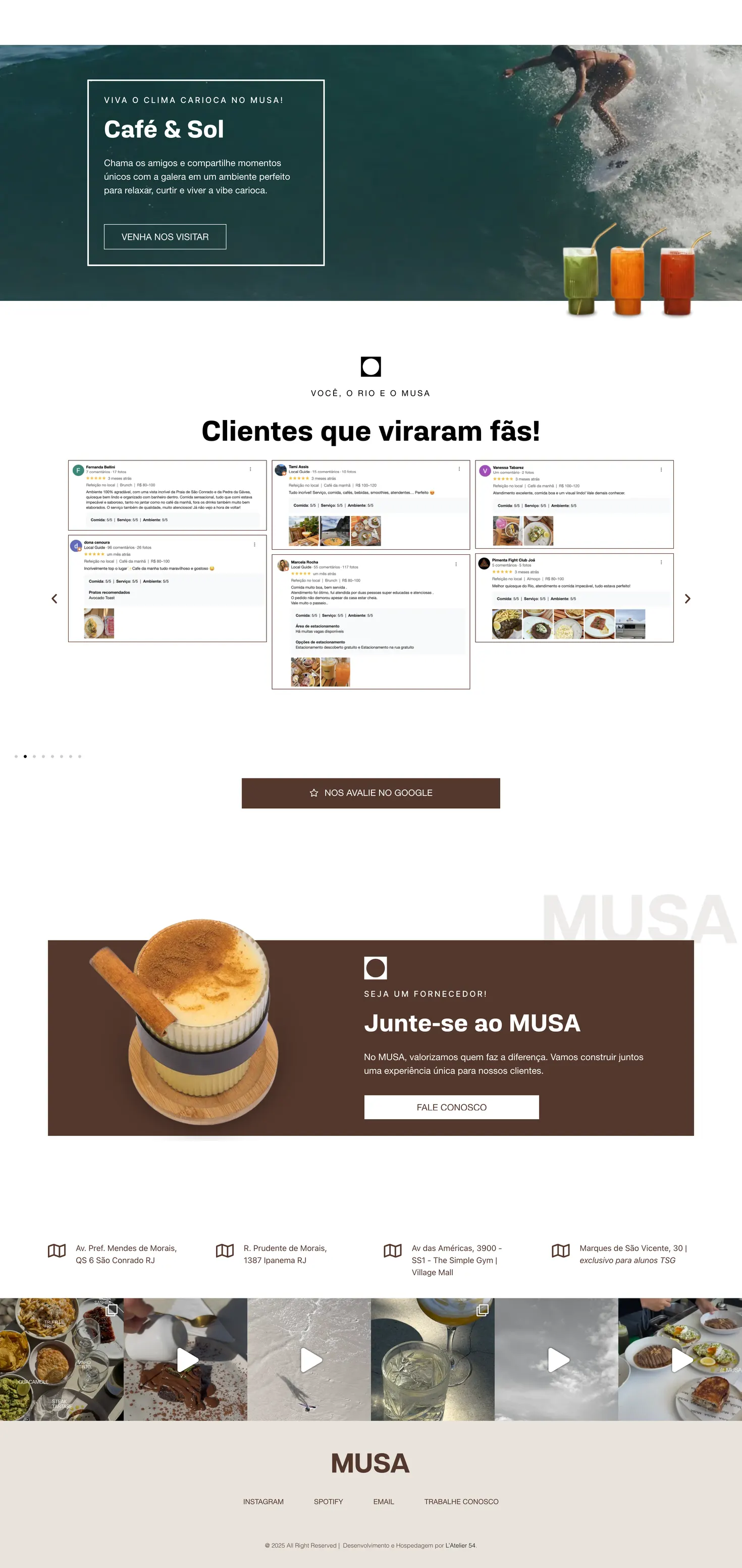 Site do MUSA Rio criado pela L’Atelier 54 — parte 3 de 3 da página inicial