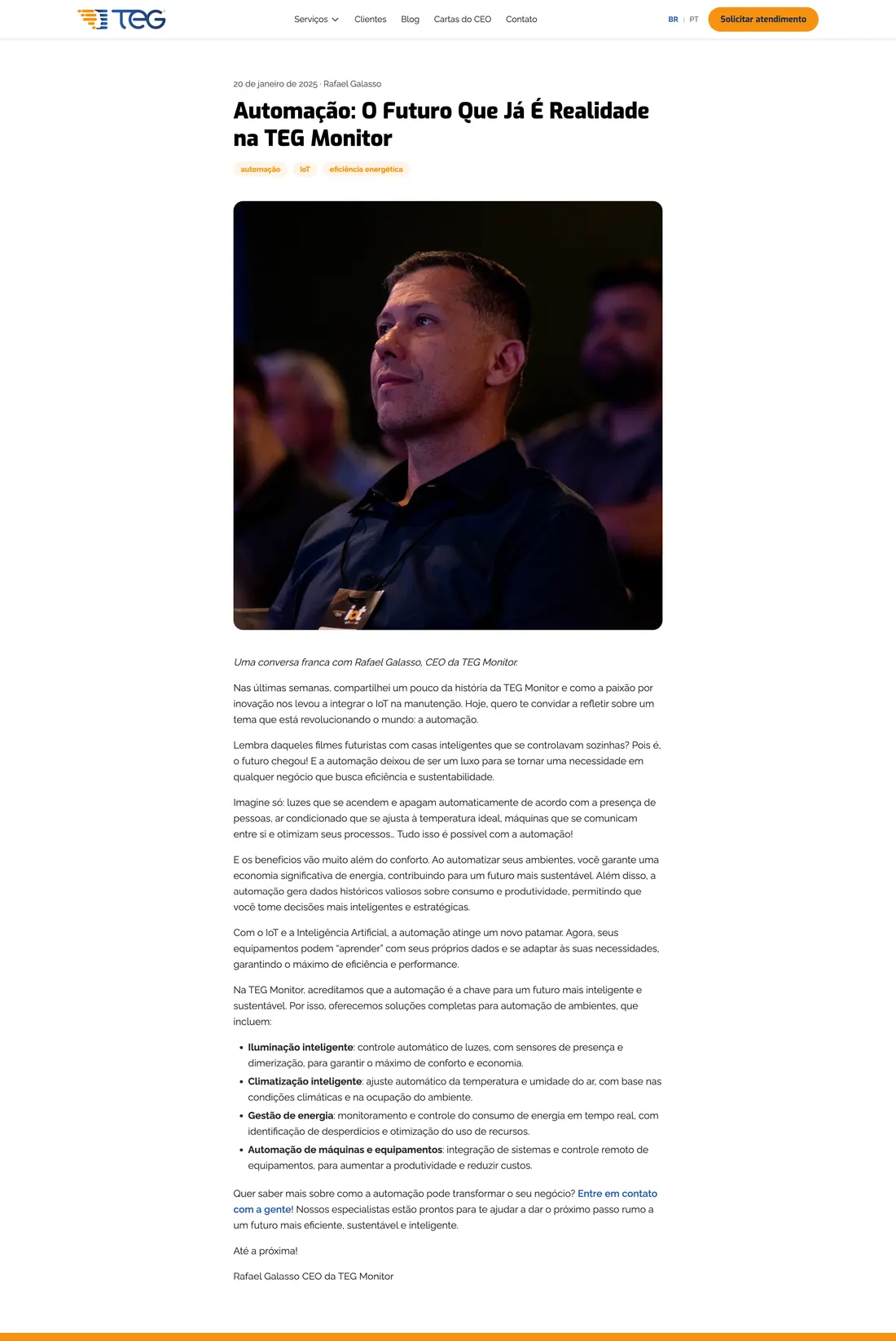 Blog do grupo TEG